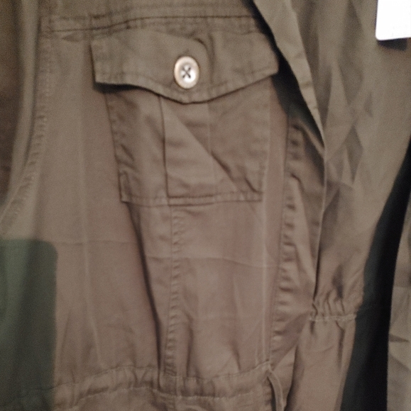 Torrid Peplum Twill Jacket  Sz.4X NWT Green - Picture 7 of 12